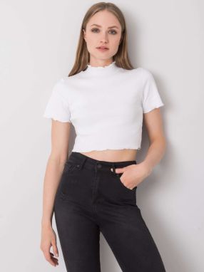 Women's white short blouse RUE PARIS
