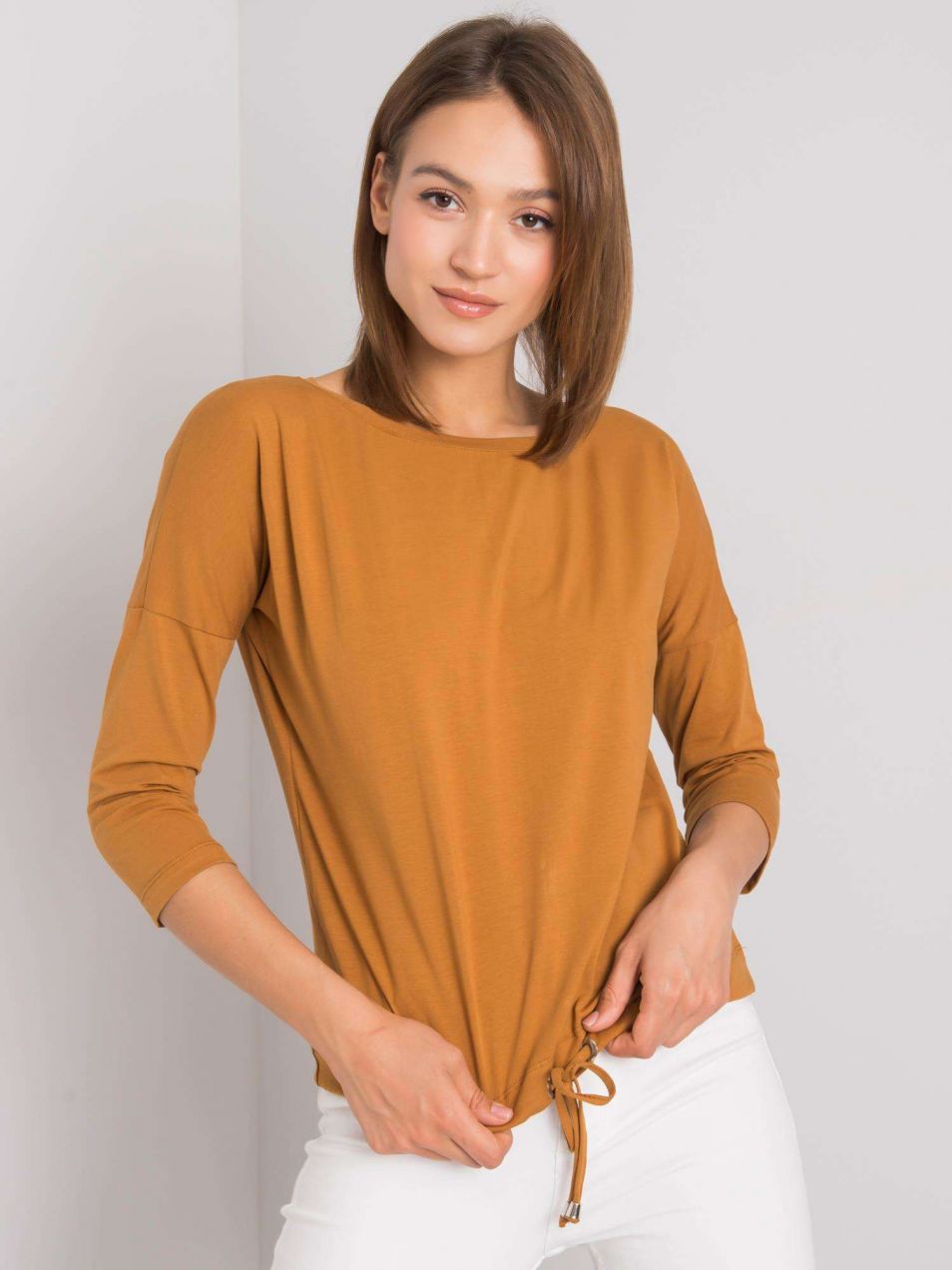 Light brown cotton blouse