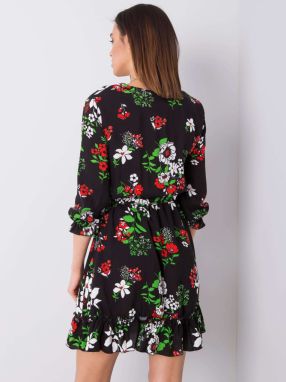 Black floral dress by Arlette