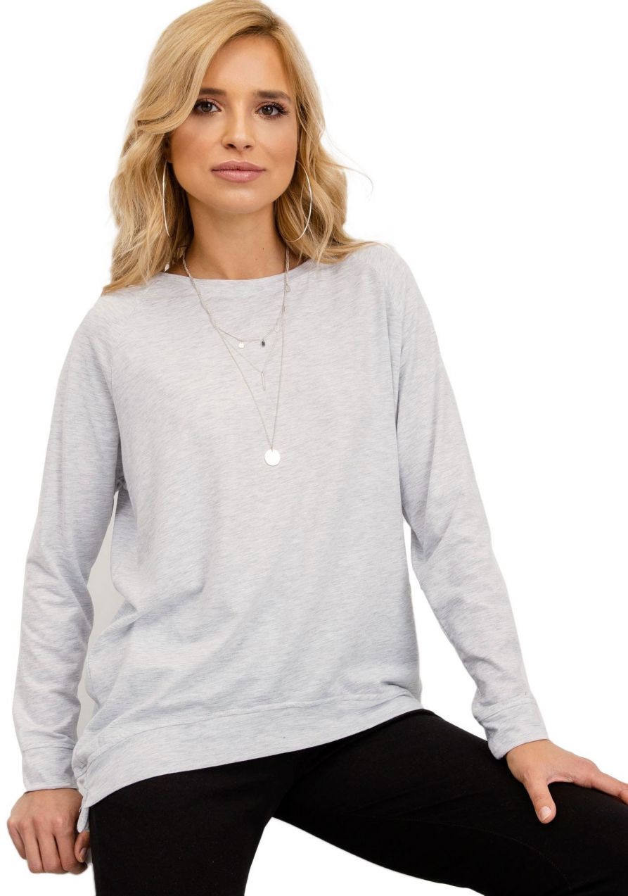 Svetlosivá oversized mikina