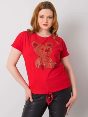 Plus size red blouse