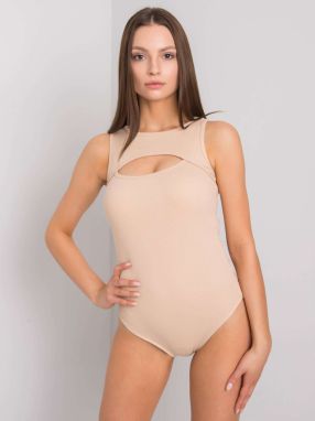 Lady's beige polka dots with striped pattern
