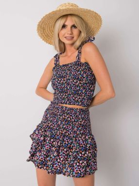 Black patterned top by Andriana RUE PARIS