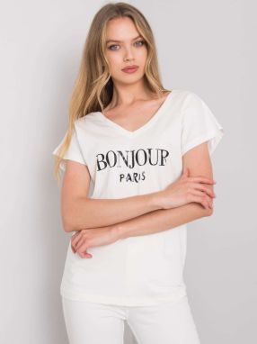 Ecru t-shirt with print