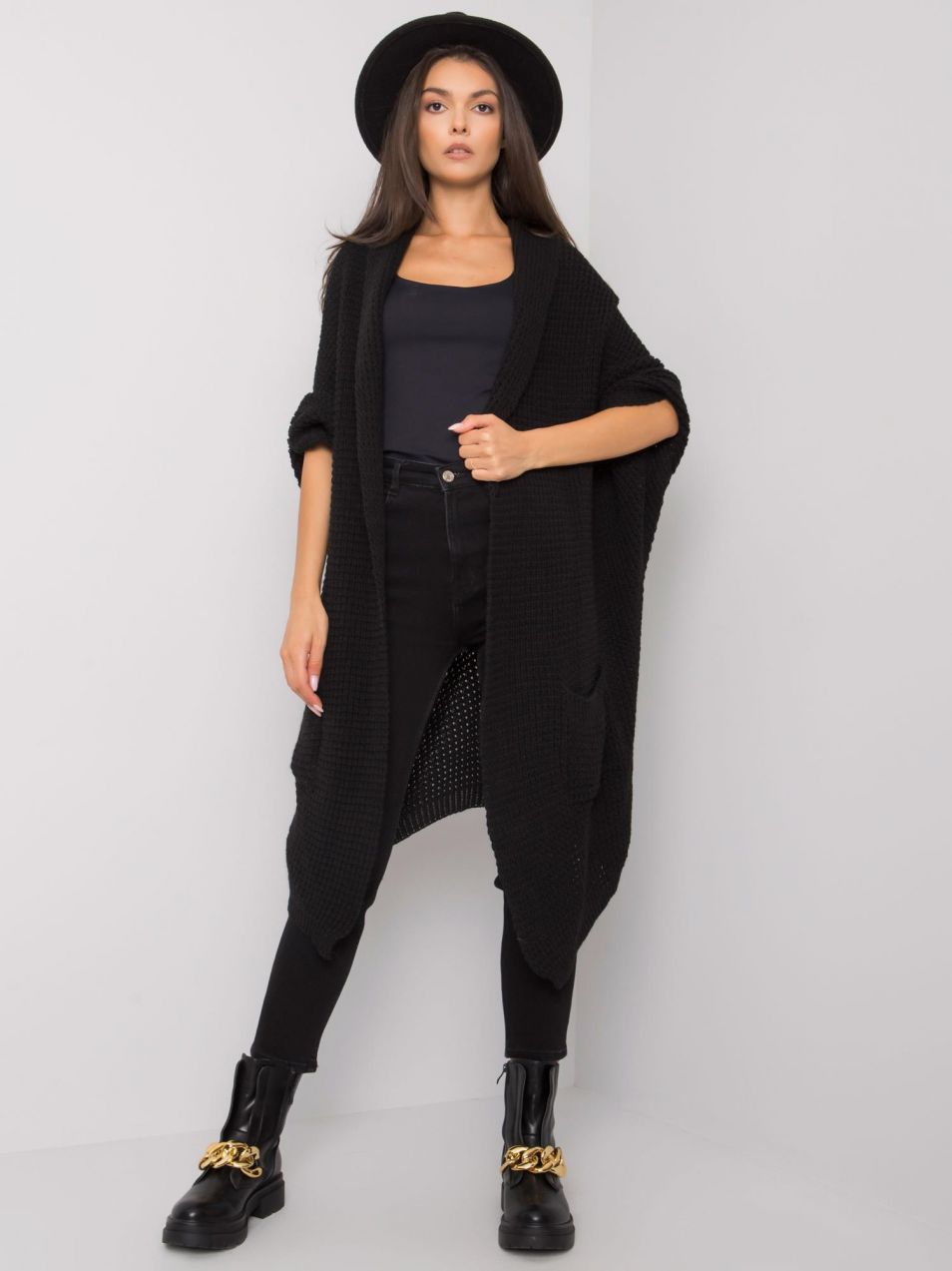 OH BELLA Black long sweater