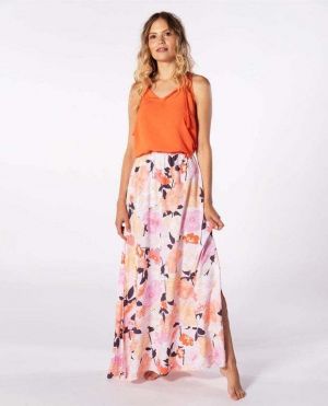 šaty Rip Curl ISLAND LONG DRESS Lila
