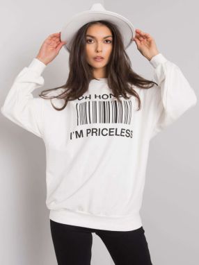 Ecru sweatshirt with print
