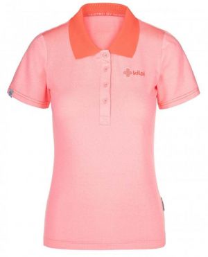 Svetloružové dámske funkčné polo tričko Kilpi COLLAR-W