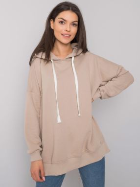 Plain beige hoodie