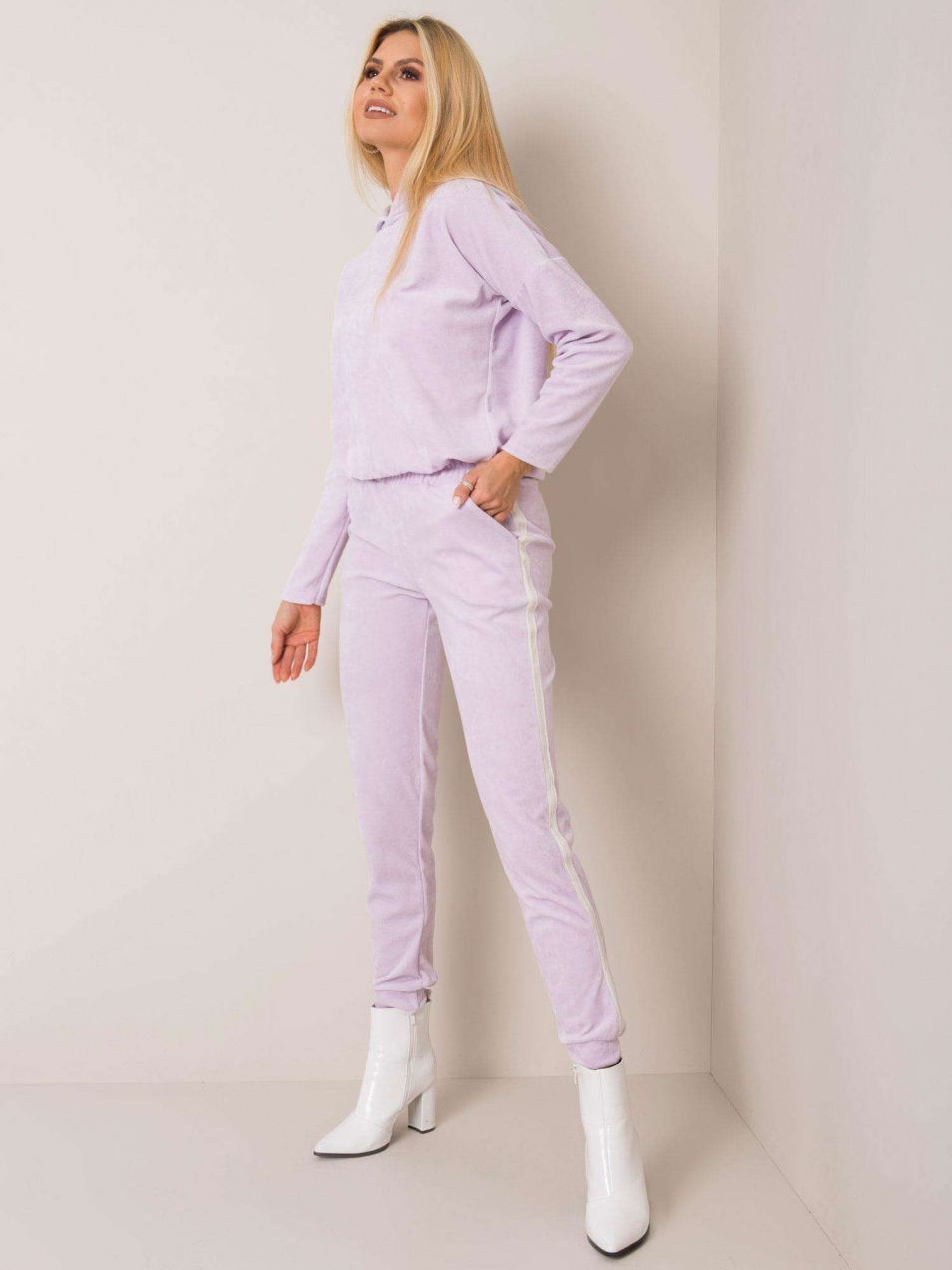 Light purple velour set RUE PARIS