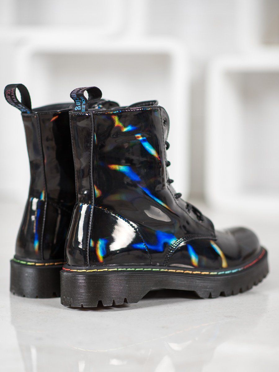 Dámske členkové topánky BELLA PARIS Holographic