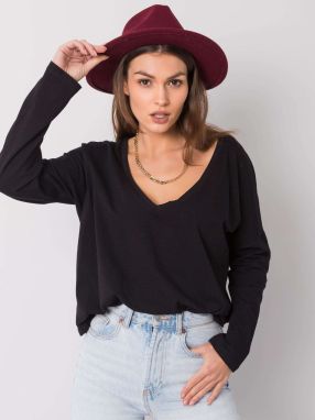 Dámske tričko Fashionhunters Black