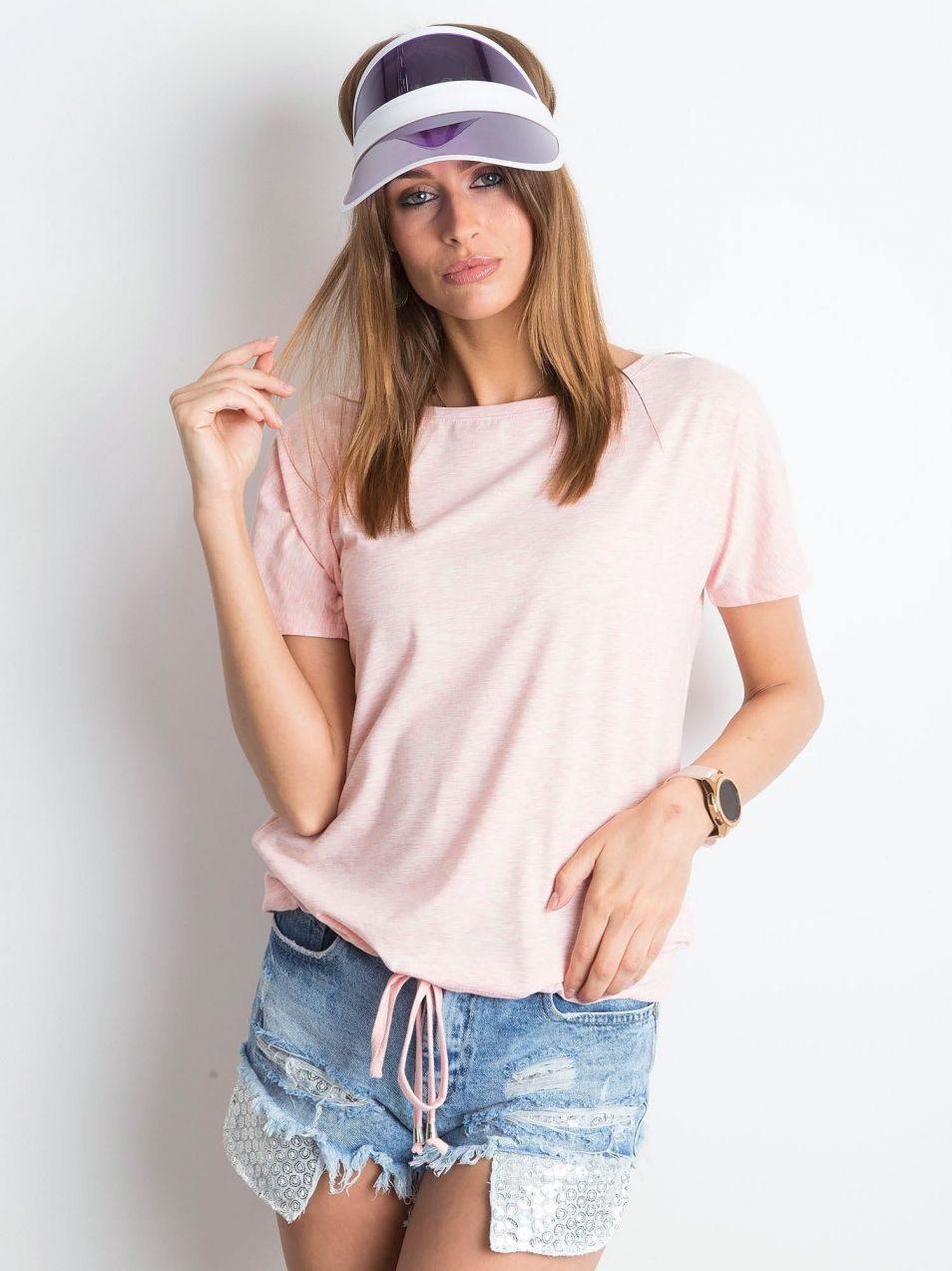Pink Curiosity Melange T-shirt