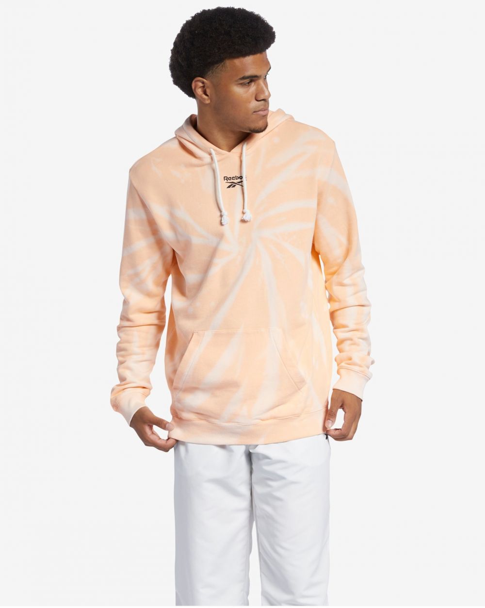 Mikiny s kapucou pre mužov Reebok Classic - oranžová
