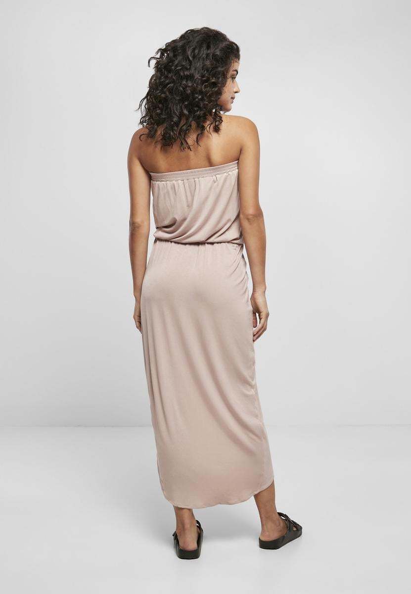 Women's Powder Pink Bandeau Dress