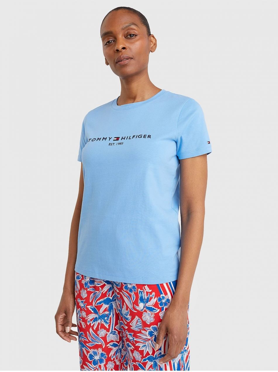 Modré dámske tričko Tommy Hilfiger