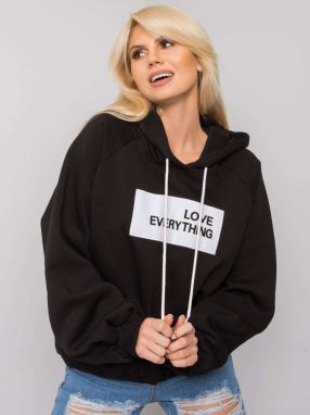 Black padded sweatshirt