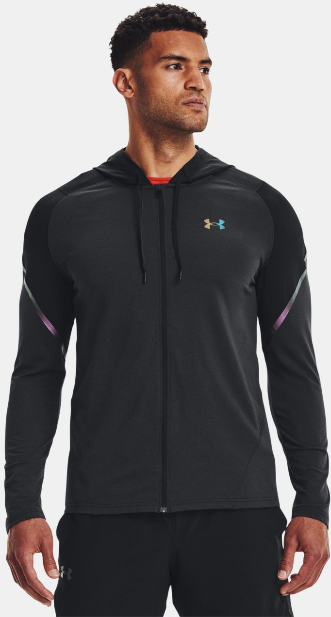 Tričko Under Armour UA Rush FZ Hoodie - čierna