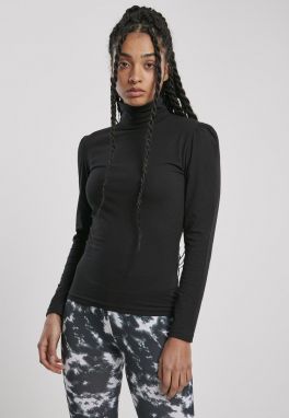 Women's turtleneck with Puffer Sleeve L/S black