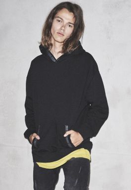 Oversize Logo Hoody black