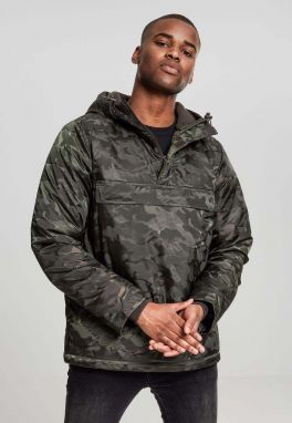 Camo Pull Over Padded Jacket Dark Olive