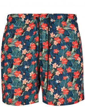 Blk/tropical swimsuit with pattern