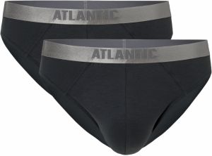 Men's briefs in Pima cotton ATLANTIC 2Pack - dark gray