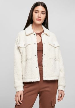 Dámska Sherpa Truckerová Bunda Offwhite