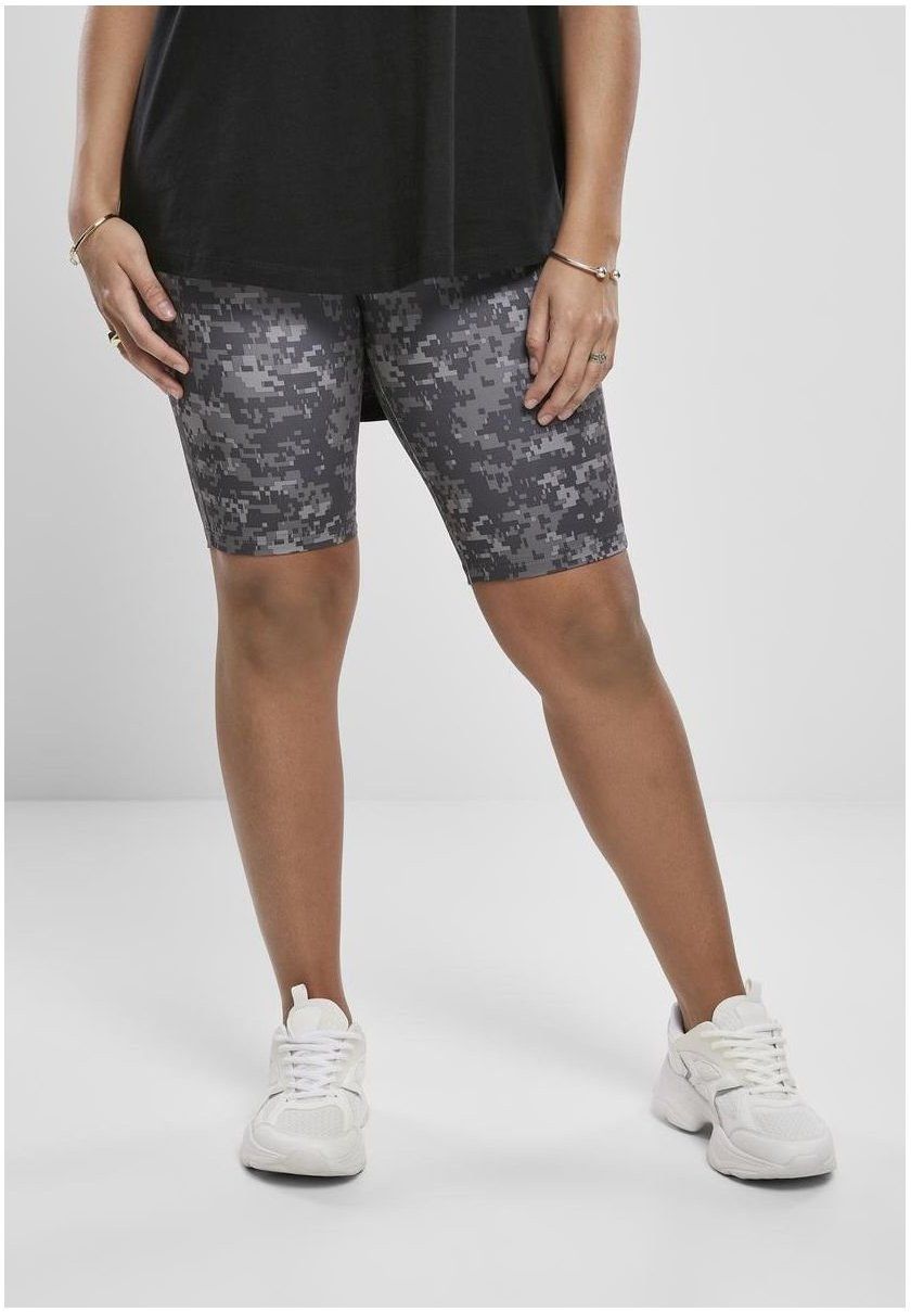 Women's High Waist Camo Tech Cycle Shorts Dark Digital Camouflage