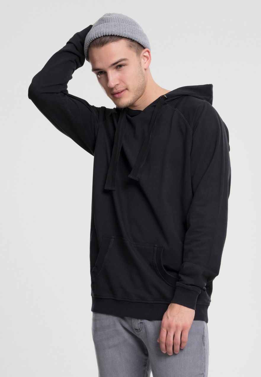 Garment washed by Terry Hoody dark grey