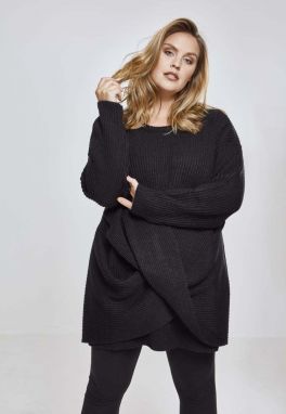Women's Wrap Sweater - Black
