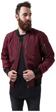 2-Tone Bomber Jacket burgundy/black