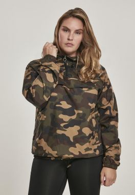Women's Camo Pull Over Woodcamo Jacket