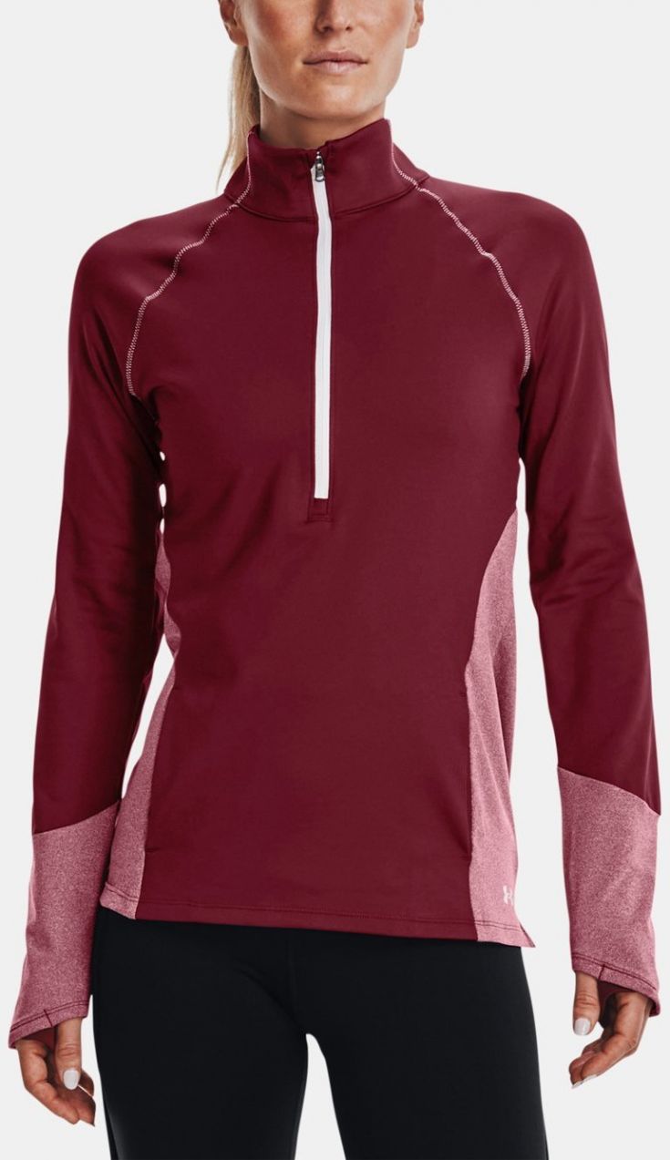 Mikina Under Armour UA ColdGear 1/2 Zips-RED