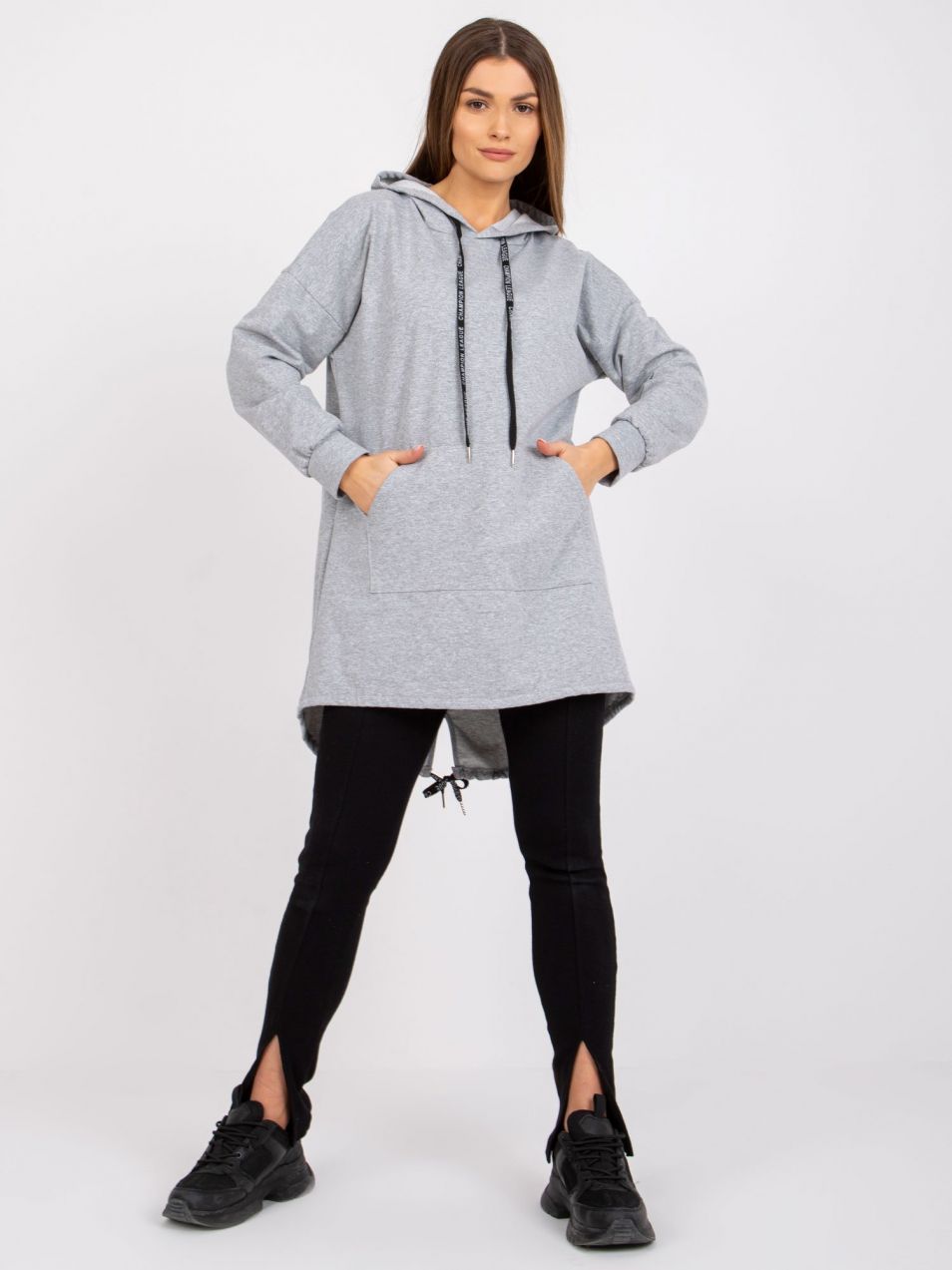 Women's melange sweatshirt with Sophie print