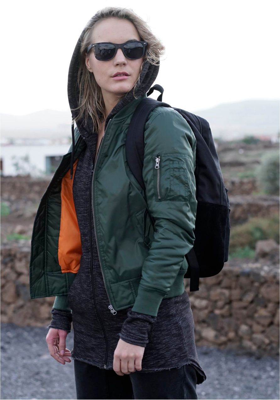 Women's Basic Bomber Jacket olive