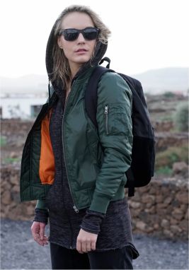 Women's Basic Bomber Jacket olive