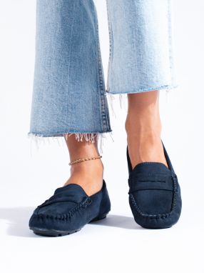 Dámske mokasíny Shelvt Navy Blue