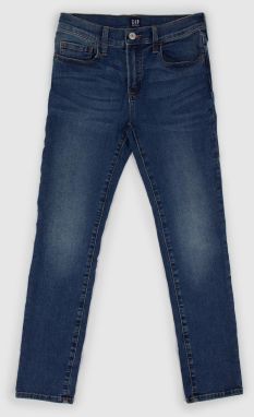Tmavomodré chlapčenské skinny fit rifle GAP