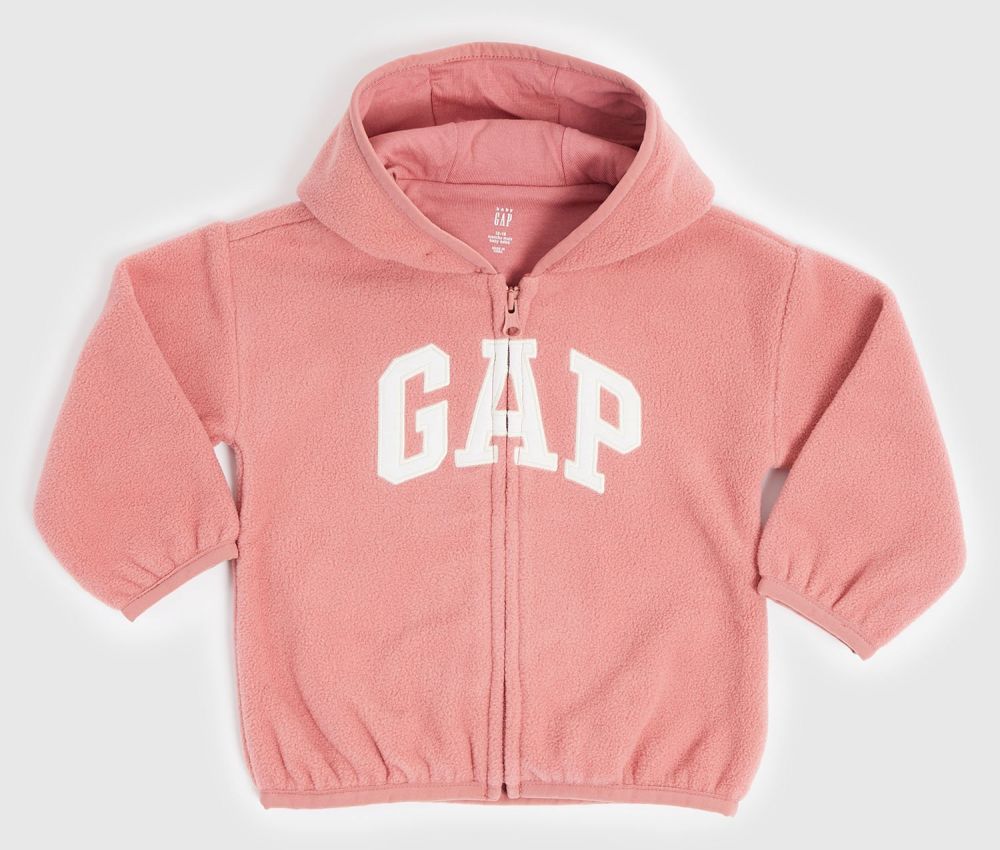 Detská fleecová mikina GAP s logom - Dievčatá