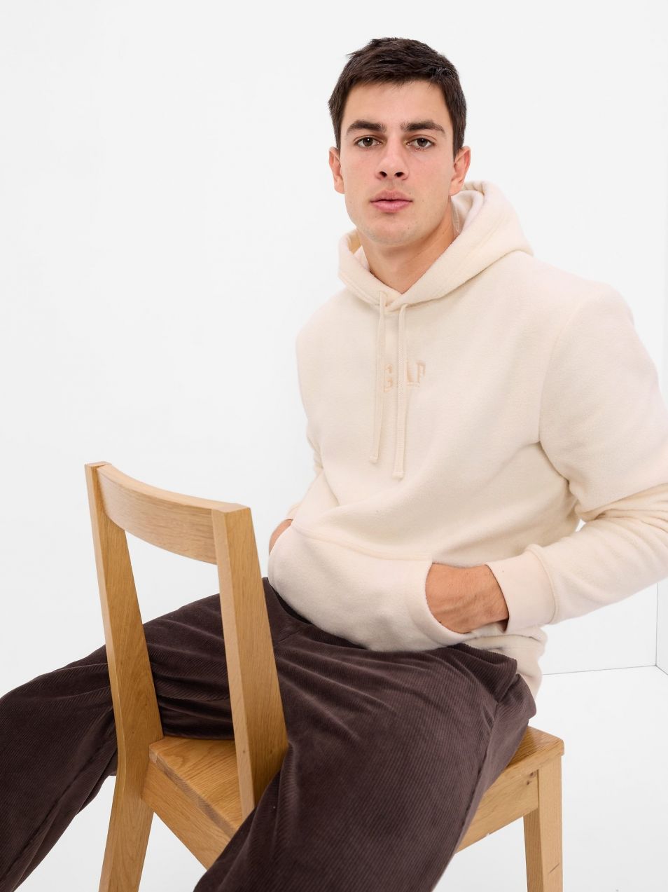 GAP Fleece Mikina s Kapucňou - Muži