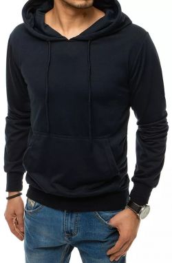 Dark blue men's hoodie BX4970