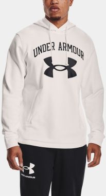 Mikina Under Armour RIVAL TERRY BIG LOGO HD - biela