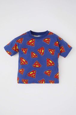 DEFACTO Regular Fit Superman Licencované Tričko s Krátkym Rukávom