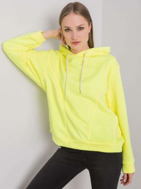 Fluo yellow hoodie by Emma