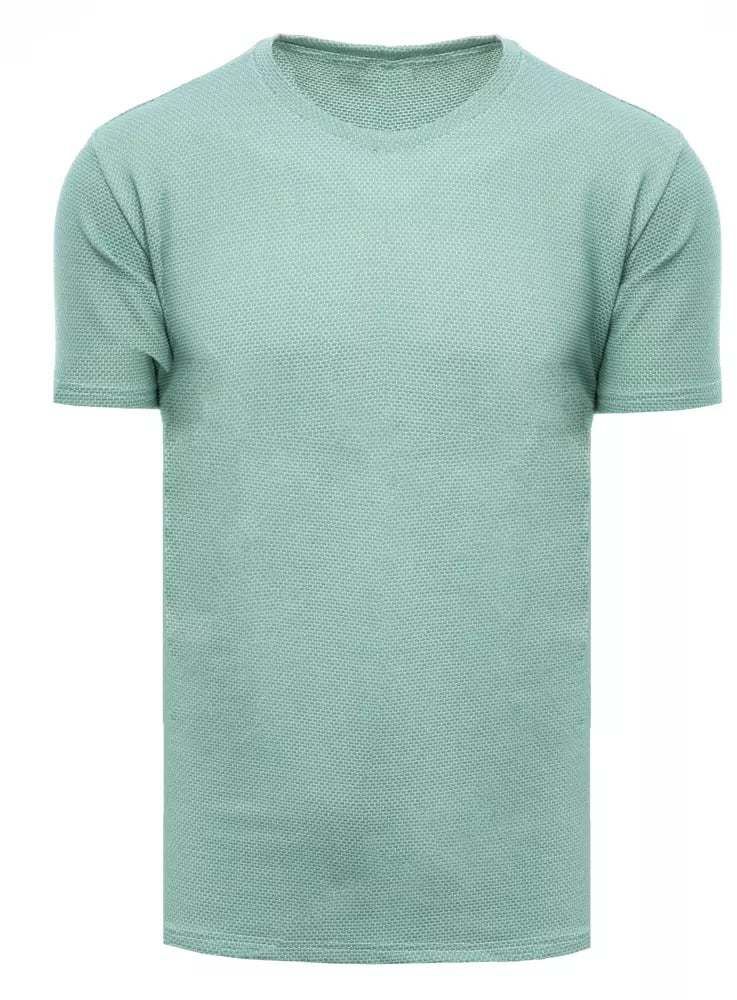 Men's Light Green Patterned T-Shirt Dstreet