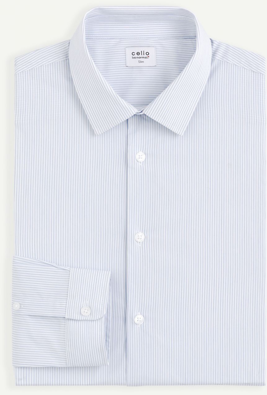 Košeľa Celio Baburo slim tiny cube - Muži