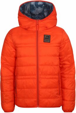 Modro-oranžová detská obojstranná prešívaná bunda hi-therm ALPINE PRO Michro
