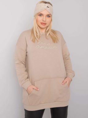 Beige kangaroo sweatshirt larger size