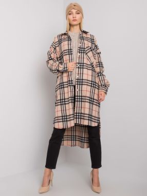 Long beige and black plaid shirt from Baltimore